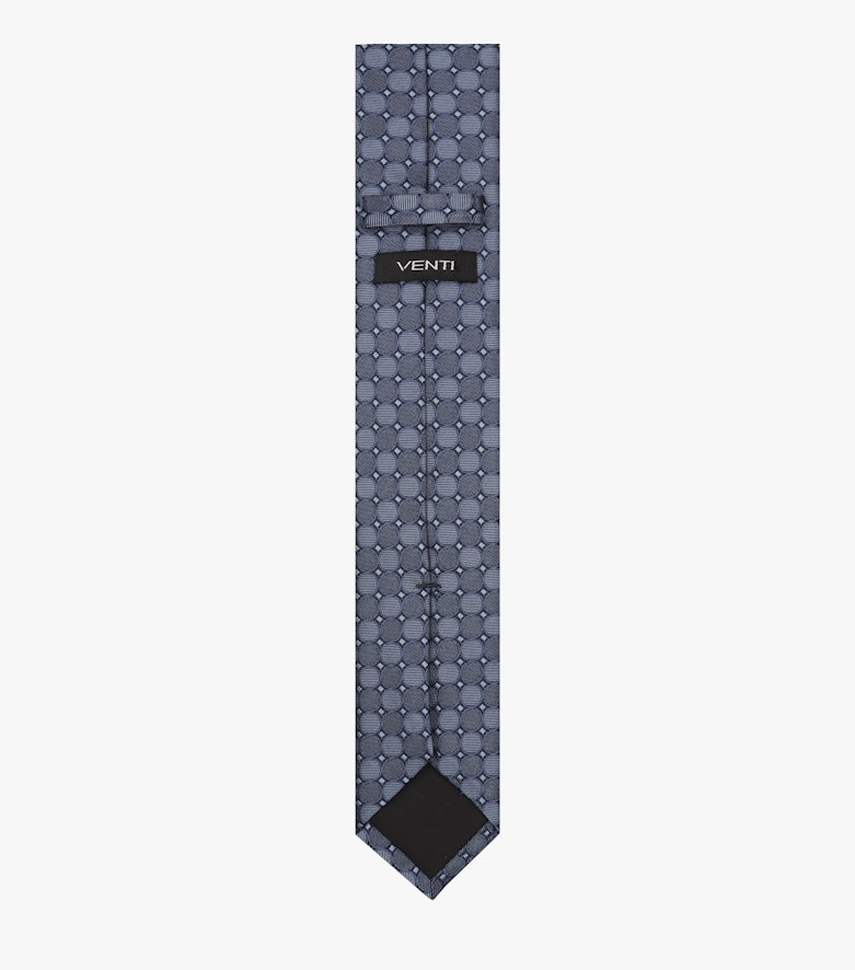 Krawatte in graues Mittelblau - VENTI