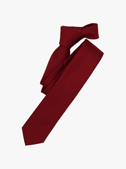 Krawatte in Bordeauxrot - VENTI