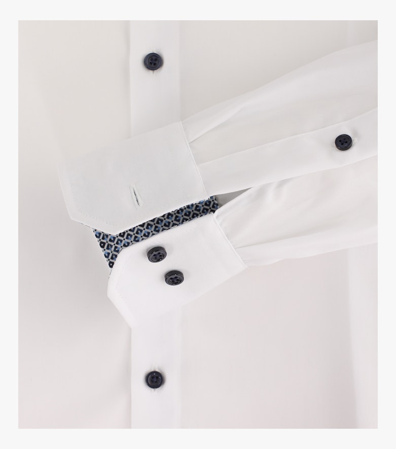 Businesshemd extra langer Arm 72cm in Weiß Modern Fit - VENTI