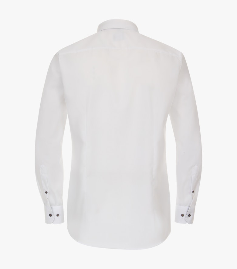Businesshemd extra langer Arm 69cm in Weiß Modern Fit - VENTI