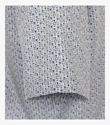 Businesshemd Kurzarm in graues Mittelblau Modern Fit - VENTI
